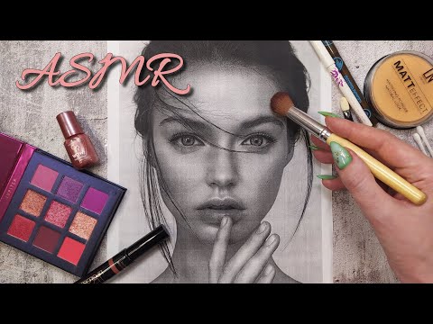 Видео: АСМР макияж для фото, косметика, кисточки • ASMR видео для мурашек и сна