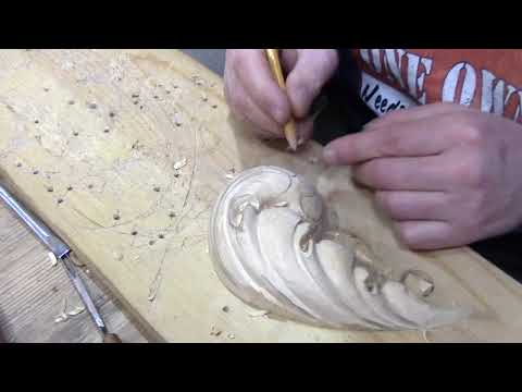 Видео: Резьба по дереву , часть 5 , барокко