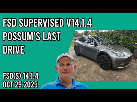 Видео: FSD Supervised v14.1.4 — Последний порыв опоссума
