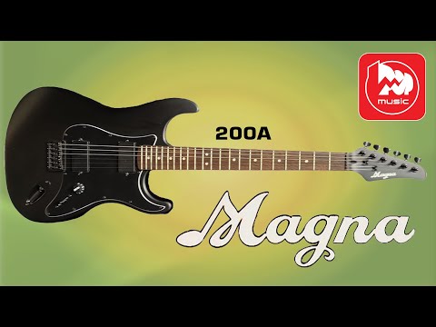 Видео: Электрогитара MAGNA 200A -  стратокастер с хамбакерми