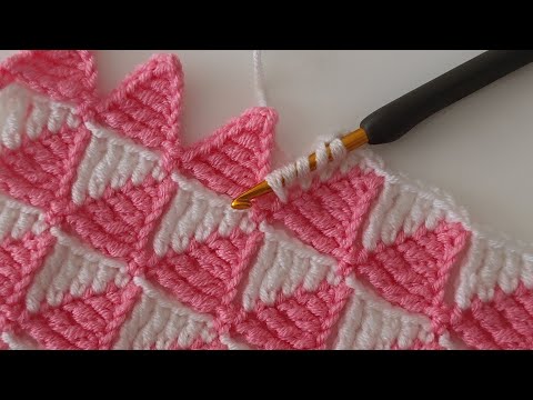 Видео: 👌💯Как связать детское одеяло с пирамидой крючком для начинающих / Урок вязания одеяла крючком