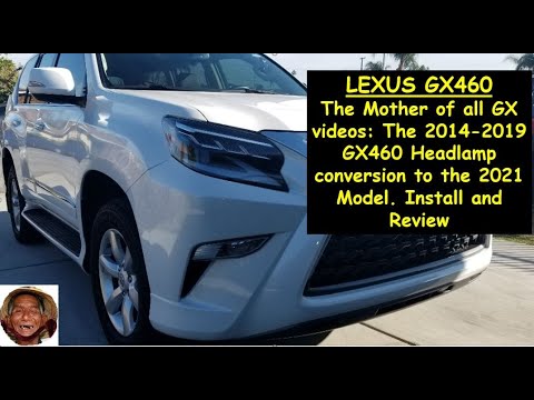 Видео: Переделка фар Lexus GX460 2014-2019 годов в модель 2021 года. ЧАСТЬ 1