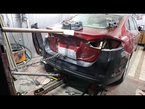 Видео: ford fusion usa - рихтовка без замены элементов
