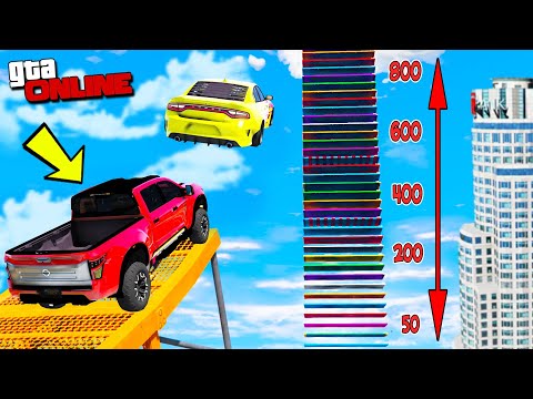 Видео: КУЧА ТЕМНЫХ ЛОШАДОК! КАК ВЫСОКО В НЕБО УЛЕТИТ ЧИТ ТАЧКА С ОГРОМНОГО ТРАМПЛИНА В ГТА 5 МОДЫ!