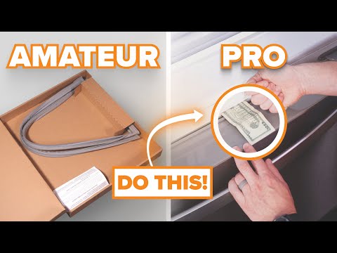 Видео: Профессионалы делают это перед установкой уплотнителя двери холодильника или морозильника.