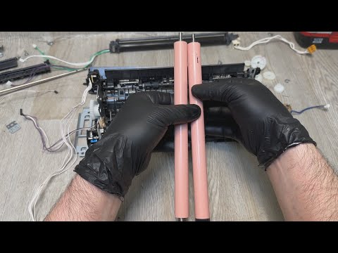 Видео: HP Color M452 / M479 Резиновый / прижимной вал. Ремонт печки. Решение