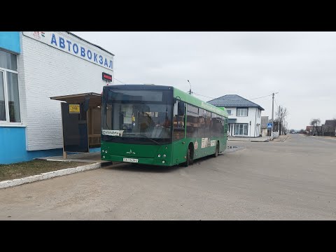 Видео: Автобус №5-2 (Лепель). Автовокзал - Больница