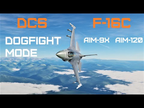 Видео: Режим воздушного боя F-16C AIM-9X и AIM-120 | Учебное пособие по DCS