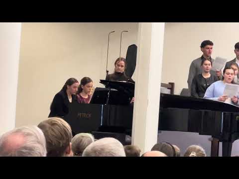 Видео: Слава Тебе , Бог мой - Создатель. //молодёжный хор г.Сакраменто//