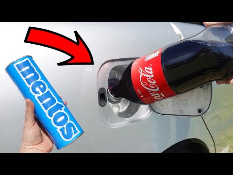 Видео: Сoca Cola и МЕНТОС в БАК автомобиля! Что будет?