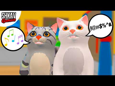 Видео: ЗАВЁЛ КУЧУ КОТОВ В ВИАРЕ! Они поют, танцуют и говорят! Cat cafe VR!