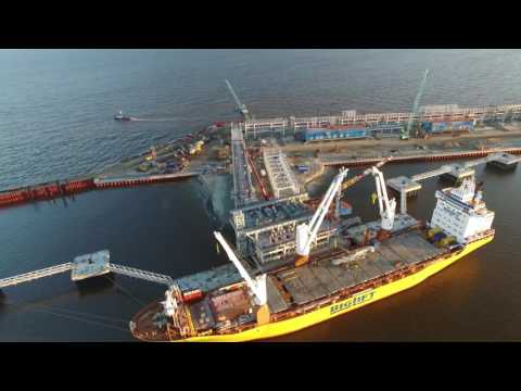 Видео: Ямал, порт Сабетта