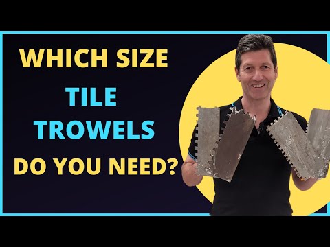 Видео: Узнайте, какой размер зубчатого шпателя вам нужен для облицовки стен и полов плиткой?