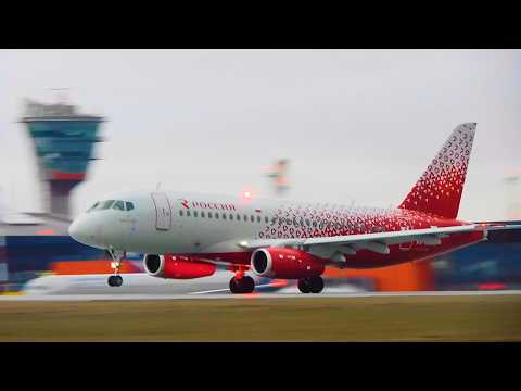 Видео: Взлетает словно истребитель - Суперджет - Самолет с самым быстрым взлётом