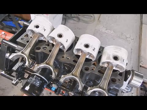 Видео: Chery Amulet 1.6 SQR480. Капремонт двигателя. Ч2. Сборка блока цилиндров и ГБЦ.