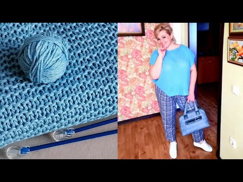 Видео: ГОЛУБАЯ кольчуга. ТРЕТЬЯ по счету... #татьянакильмяшкина #вязаниеспицами