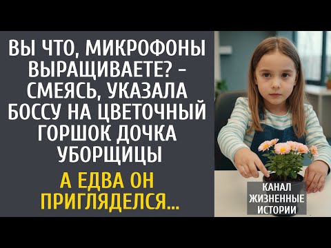 Видео: Вы что, микрофоны выращиваете? - смеясь, указала на цветочный горшок боссу дочка уборщицы…