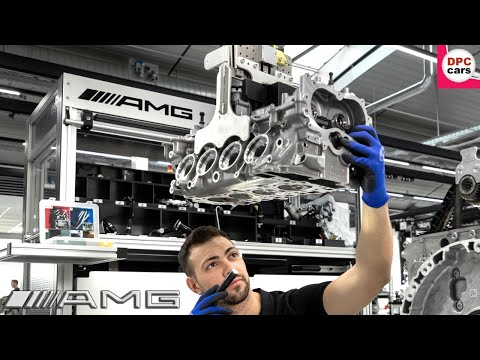 Видео: Сборка двигателей Mercedes AMG 6.3 M156, 5.5 M157, 4.0 M178 и 2.0 M139 в Германии