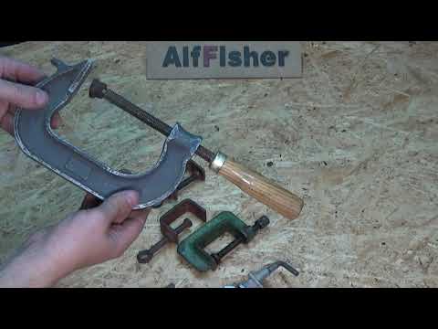 Видео: Крутая САМОДЕЛЬНАЯ струбцина