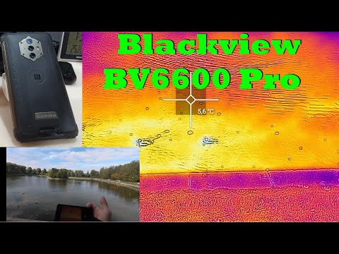 Видео: Blackview BV6600 Pro в пруду... Через тепловизор, рыбки, утопление в пруду (в Питере +5, ветренно)