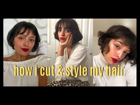 Видео: Как я подстригла челку и уложила каре | Вдохновляюсь Тейлор Лаше