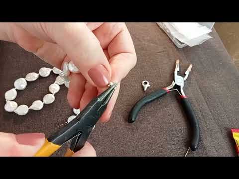 Видео: 0822 1 Чокер из крупного жемчуга с серебряной фурнитурой.