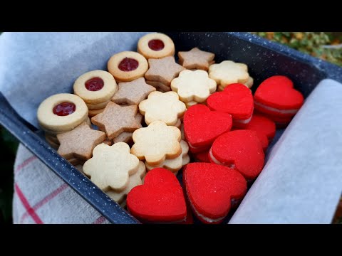 Видео: Всякави бисквитки само с едно тесто:Линцер, Захарни, Джинджар, Шоколадови, Маслени / Make any cookie
