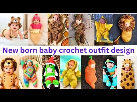 Видео: Идеи дизайна милой вязаной крючком одежды для новорожденного ребенка для начинающих