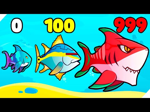 Видео: БЫСТРАЯ ЭВОЛЮЦИЯ БОЕВОЙ РЫБЫ! Merge Fish Eater io