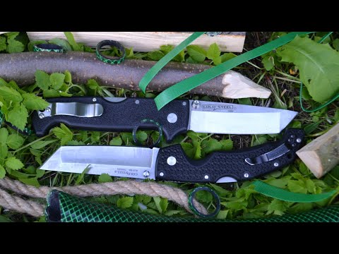 Видео: Тест Cold Steel SR1 Lite Tanto VS Voyager Tanto / test