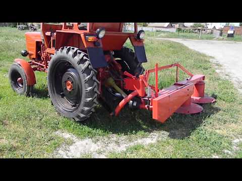 Видео: Трактор Т-25 с польской роторной косилкой