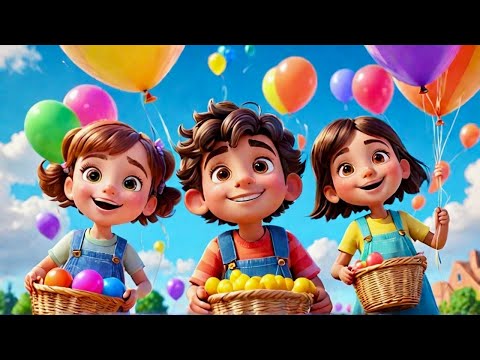 Видео: «А-Тискет, А-Таскет | Весёлая детская песенка про приключения в корзинке!»