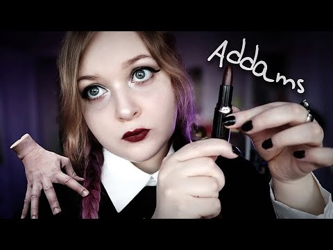 Видео: АСМР Макияж от Уэнсдей Аддамс 🕷💄 ASMR Makeup by Wednesday Addams 💄🕷