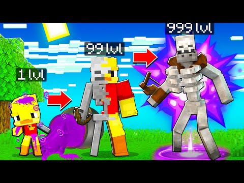 Видео: 😨Майнкрафт, но СКЕЛЕТ СТАНОВИТСЯ КРУЧЕ С КАЖДЫМ УРОВНЕМ!