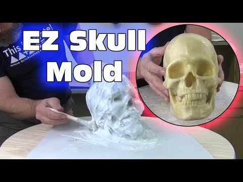 Видео: Мастер-класс по изготовлению формы: бесшовная форма черепа из силикона 5110