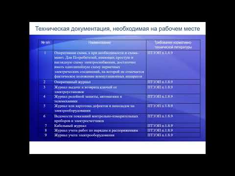 Видео: Техническая документация потребителей электроэнергии
