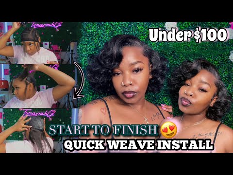 Видео: Сделай сам: быстрое наращивание натуральных волос 😍 + боковые пробор и эффектные локоны 🔥 #быстро...