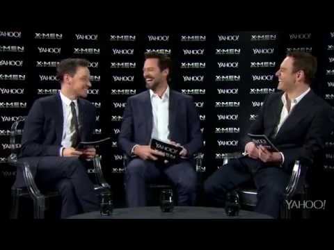 Видео: МакЭвой, Фассбендер и Джекман. Yahoo Q&A