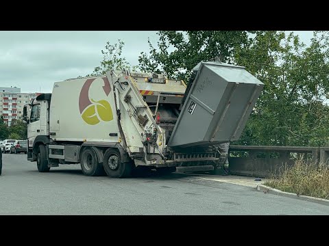 Видео: Garbage Trucks in Estonia 2/ Мусоровозы в Эстонии 2