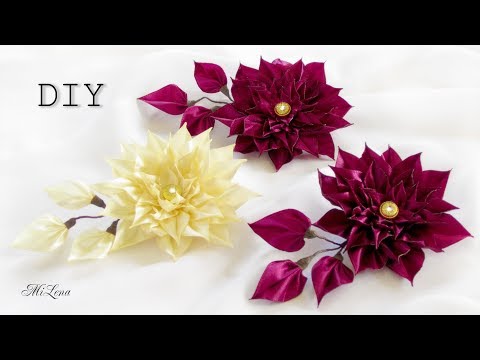 Видео: ЦВЕТОК КАНЗАШИ, МК / DIY KANZASHI FLOWERS