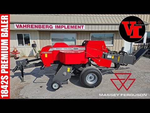 Видео: Пресс-подборщик мелкого тюка Massey Ferguson HESSTON 1842S премиум-класса