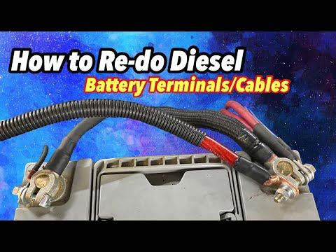 Видео: Как переделать кабели/клеммы дизельного аккумулятора (в частности, Cummins)