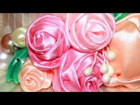Видео: Плотная Роза из атласной ленты / DIY Satin Ribbon Rose