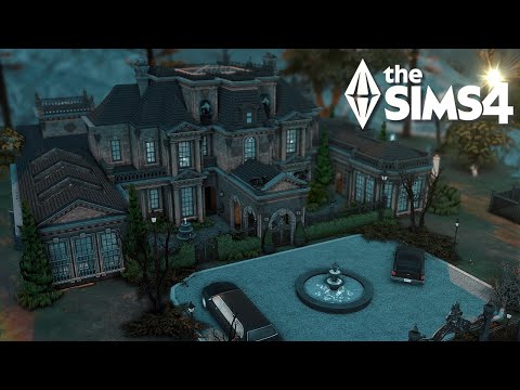 Видео: РОСКОШНЫЙ ОСОБНЯК ВАМПИРА 🖤 | Элегантное тёмное поместье + конюшня | The Sims 4 (CC)