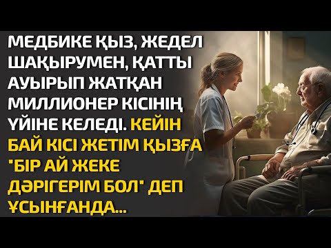 Видео: МЕДБИКЕ ҚЫЗ, ЖЕДЕЛ ШАҚЫРУМЕН, ҚАТТЫ АУЫРЫП ЖАТҚАН МИЛЛИОНЕР КІСІНІҢ ҮЙІНЕ КЕЛЕДІ. КЕЙІН БАЙ КІСІ