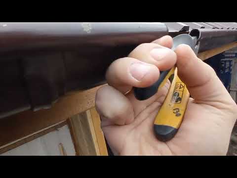 Видео: Соединяем водослив без соединителя жёлоба.