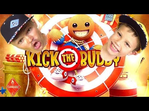 Видео: Непобедимый чувачек в Kick the buddy