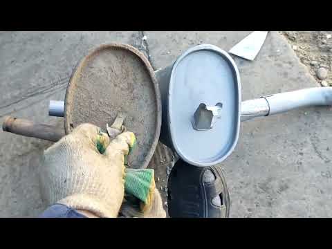 Видео: ока . штатный глушитель.