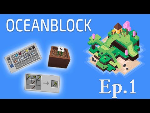 Видео: Oceanblock Minecraft (Выжить в океане) #1 -- Нашла мультиинструмент