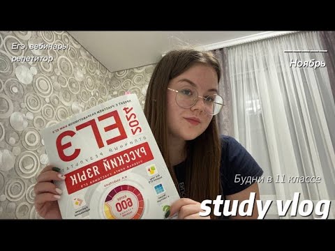 Видео: Study vlog// будни одиннадцатиклассницы: ОШ, репетитор, вебинары, пробник